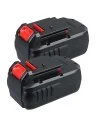 For Porter Cable 18V 4.6Ah PC18B Ni-Mh Battery Replacement (Twin Pack)