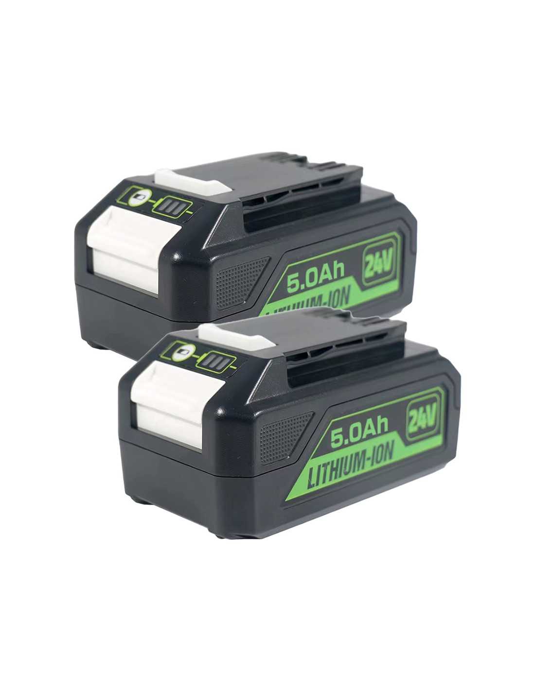 Pour remplacement de batterie Li-ion Greenworks 24 V 5,0 Ah BAG710 (paquet double)